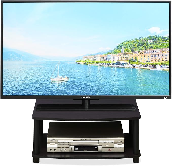 Furinno TURN-N-TUBE TV Riser Stand, 2-Tier Small Elevated No Tools TV Stand - Image 8