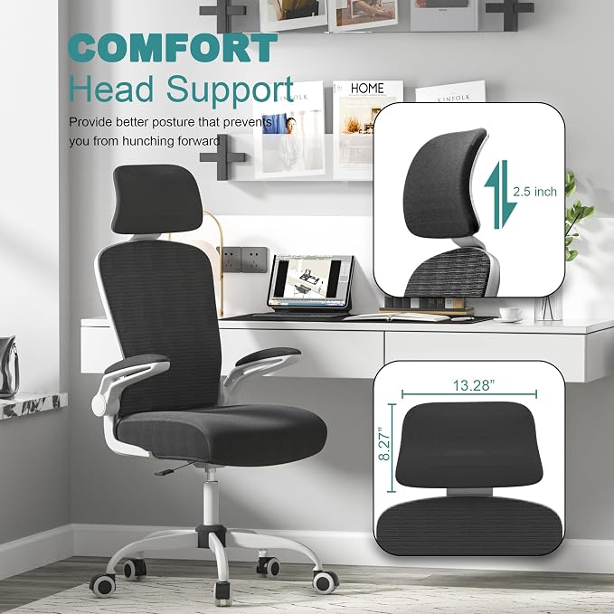 Mimoglad Office Chair, Comfy Desk Chair - Image 5