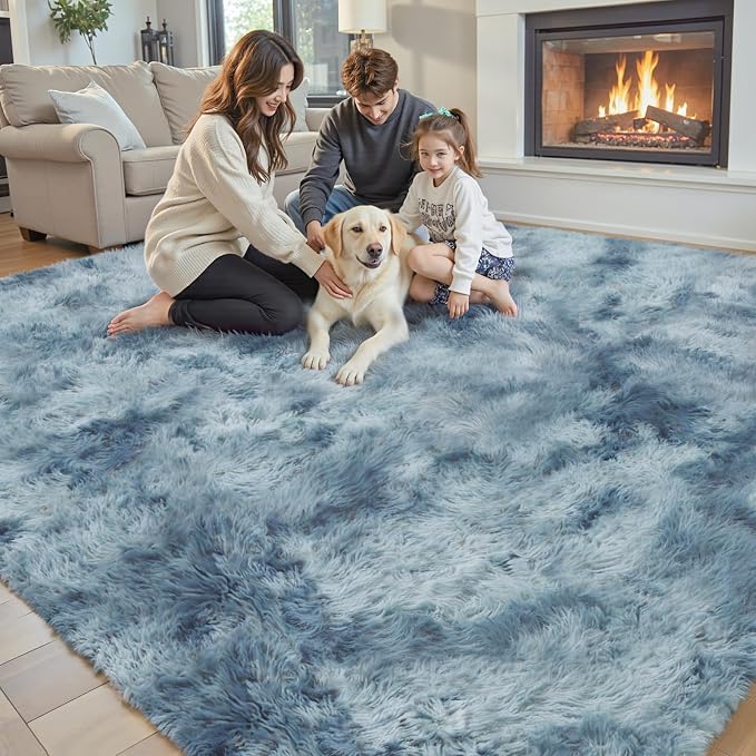 Super Soft Shaggy Area Rugs for Bedroom 4x6 Feet, Shaggy Plush Living Room Shag - Image 6