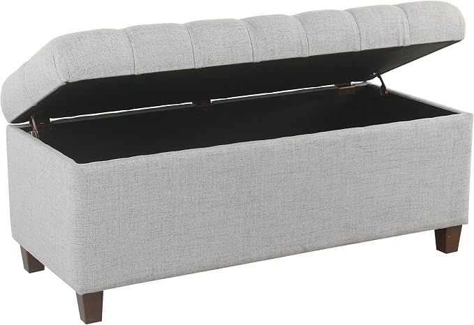 Homepop Home Decor Tufted Ainsley Button Storage Ottoman Bench - Image 8