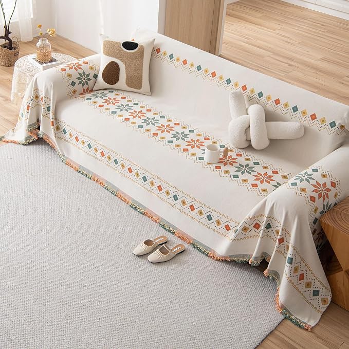 DREAMINGO Couch Cover Boho Washable Sofa Covers - Image 7