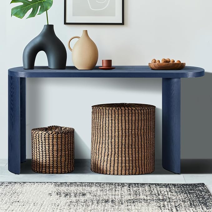 60'' Console Table Sofa Table Thick Top Entryway Table, Hallway Table - Image 4