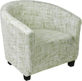 SearchI Club Chair Slipcover Stretch Barrel Chair Covers Printed Tub Chair by SearchI