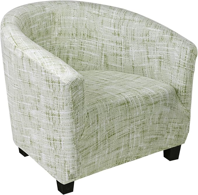 SearchI Club Chair Slipcover Stretch Barrel Chair Covers Printed Tub Chair by SearchI