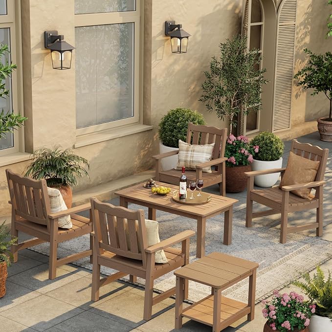 Stoog All-Weather Garden Bench & Chairs Set, 3-Piece Patio Furniture Set - Image 2