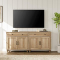 WAMPAT Farmhouse TV Stand for 75 inch TV by WAMPAT