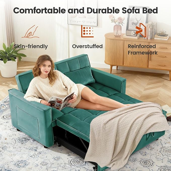 Convertible Sofa Bed, Pull Out Couch - Image 4