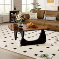 Coffee Tables for Living Room, Small Oval Center Table by PRITIY