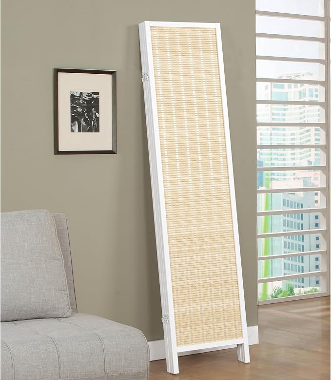 Roundhill Furniture Inkwell 4-Panel Bamboo Room Divider, Folding Portable - Image 5