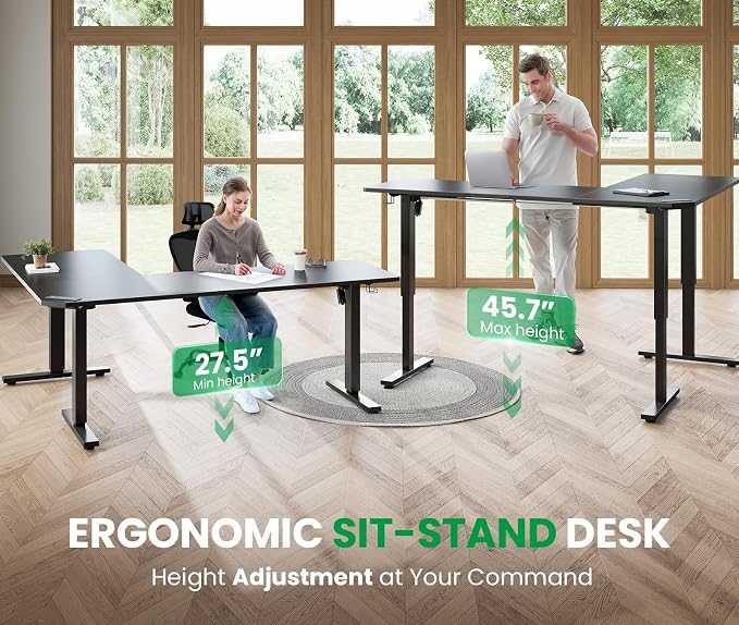 SIAGO L-Shaped Standing Desk - Image 7