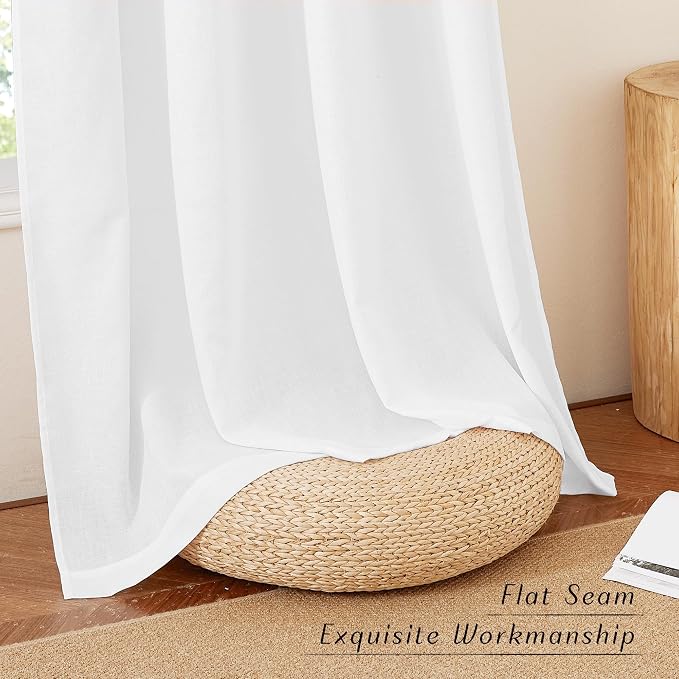 NICETOWN Thick Linen 120 inch Curtains - Image 6