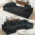 114" Sectional Couches with Pull Out Bed by LITVZ