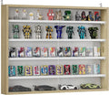HOMCOM 5-Tier Display Cabinet, Glass Door Cabinet by HOMCOM