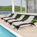 Outdoor Chaise Lounge Chairs Set of 4 by Asifom