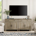 WAMPAT Farmhouse TV Stand for 75 inch TV by WAMPAT