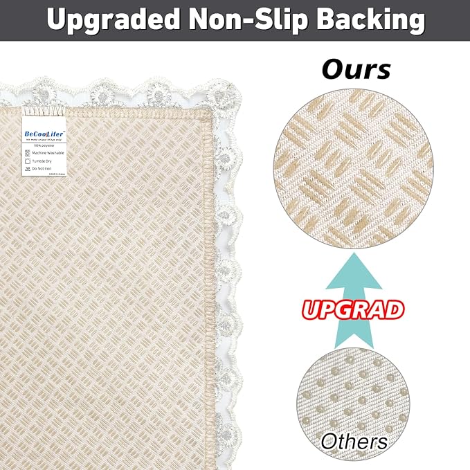 Couch Arm Covers, Couch Covers, Non-Slip Lace Armrest Covers, Headrest/Backrest - Image 6