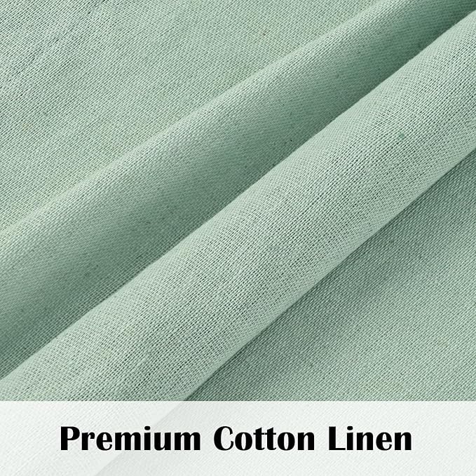 FRAMICS Farmhouse Cotton Linen Curtains - Image 3