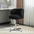 VINGLI Cute Small Swivel Desk Chair Comfy no Wheels, Ergonomic Low-Back Lumbar by VINGLI