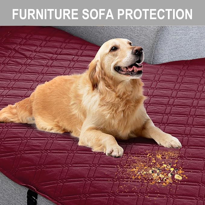 Genina L Shape Couch Cover, Sectional Couch Chaise Covers, Waterproof Washable - Image 6