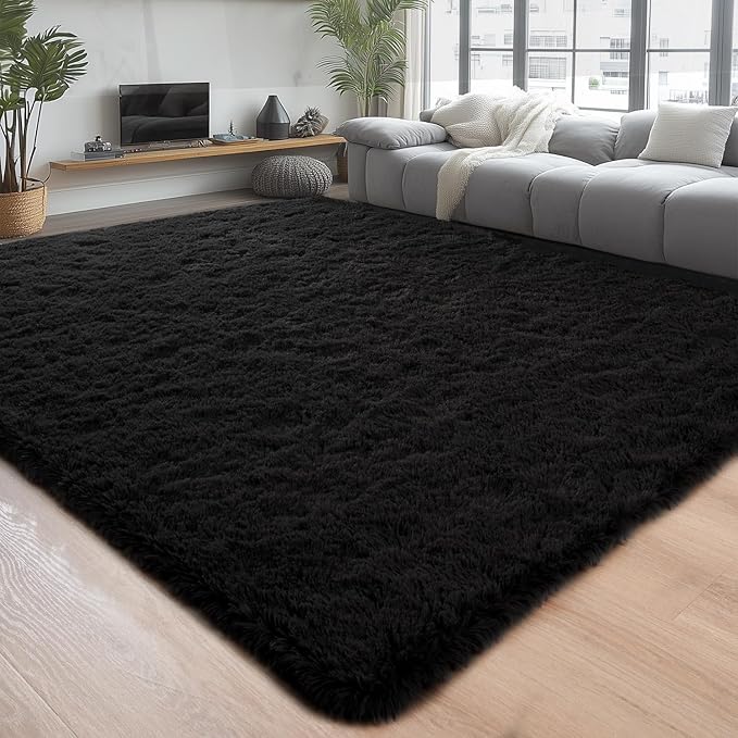 Chicrug Soft Runner Rug for Bedroom Living Room Plush Fluffy Rugs 5x7 Feet by ChicrugHomeDecor