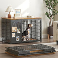 YATINEY Foldable Dog Crate Furniture, Dog Crate by Yatiney