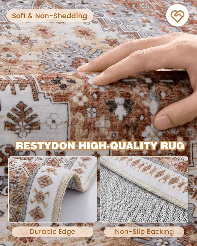 3x10 Runner Rug Non Slip Washable - Image 7