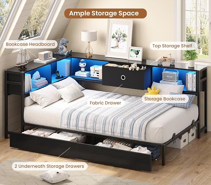 Hasuit Corner Bed Frame Twin XL - Image 4