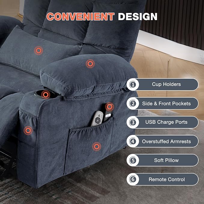 MAHOMICO Power Lift Recliner Chair - Image 7