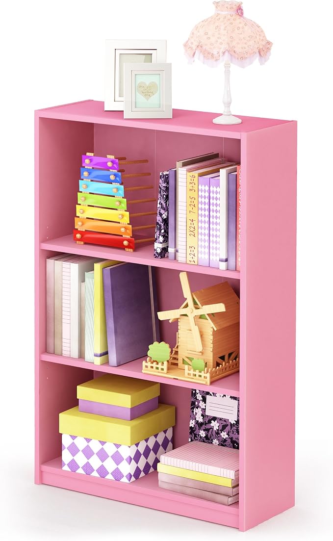 Furinno JAYA Book Shelf, 3-Tier Bookshelf, Bookcase by Furinno-FitsYourSpaceFitsYourBudget
