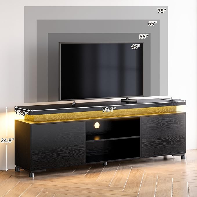 IRONCK TV Stand for TVs 85 inch, Entertainment Center - Image 3