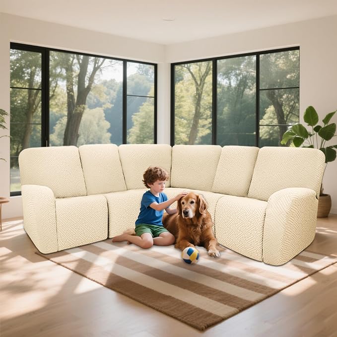 100% Waterproof Sectional Recliner Couch Covers - Image 2