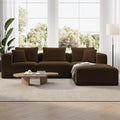 Novilla 106" Modular Sectional Sofa, Modern Cloud Sectional Couch by Novilla