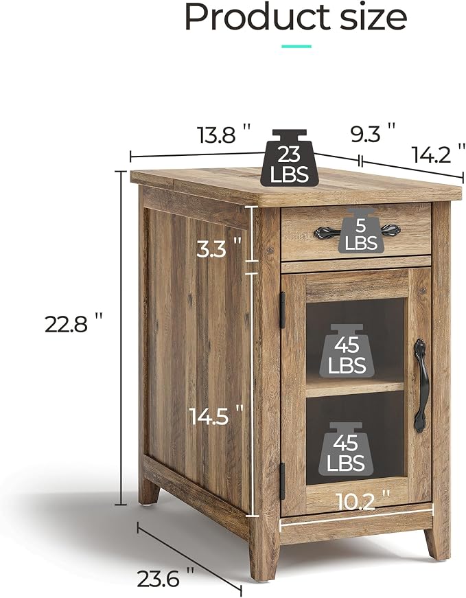 LINSY HOME End Table Set of 2 - Image 3