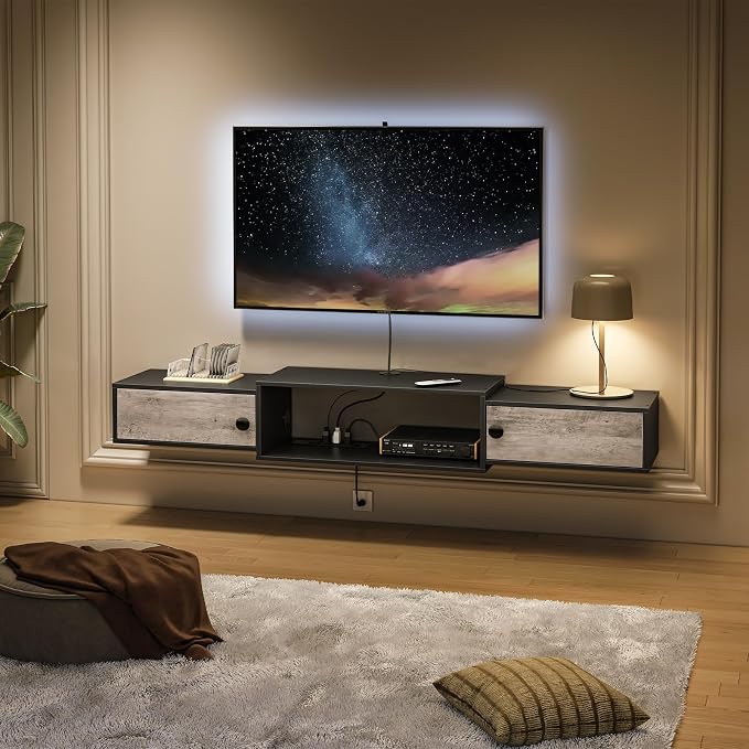 HOOBRO 55" Floating TV Stand by HOOBRO