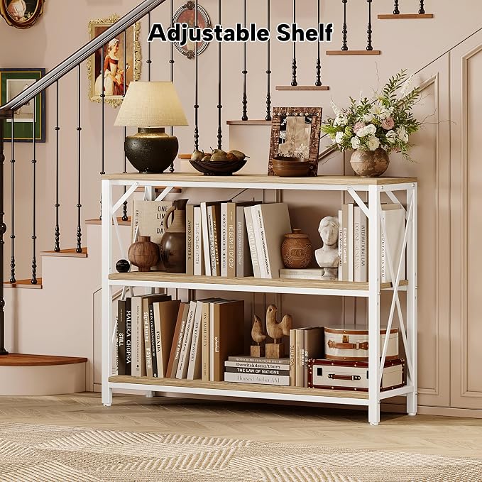 Homeiju Entry Table 40" Width, 3-Tier Entryway Table - Image 7