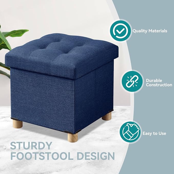 BRIAN & DANY Ottoman with Storage, Small Storage Ottoman - Image 5