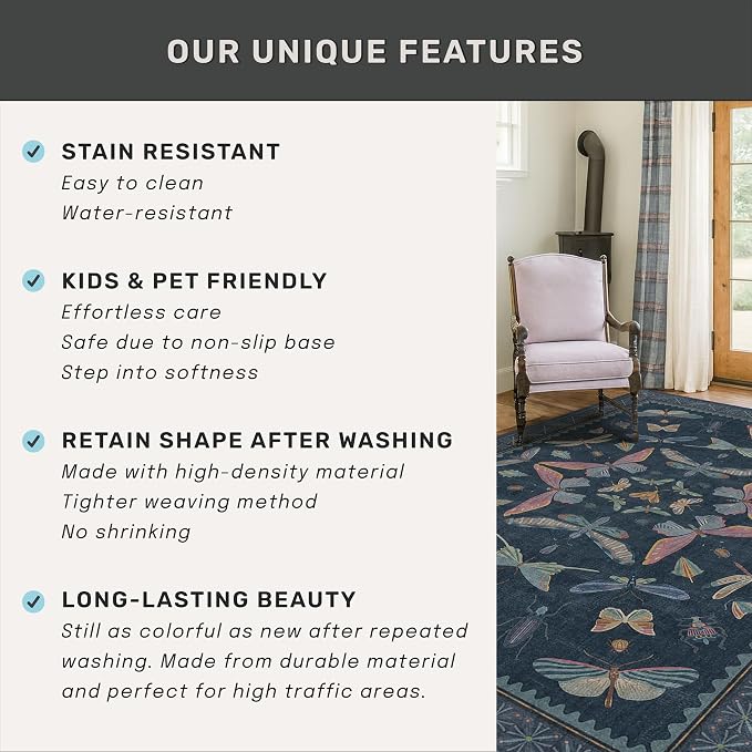 8x10 Large Farmhouse Rugs for Living Room - Image 7