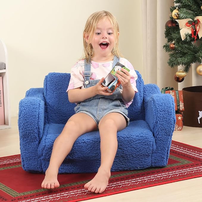 MOMCAYWEX Kids Sofa, 2-in-1 Flip-Out Foam Couch - Image 2