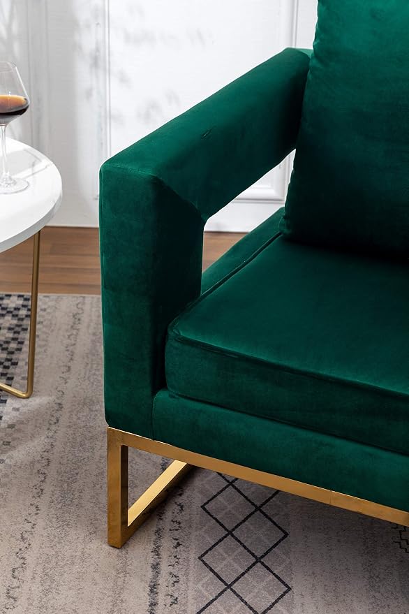 Roundhill Furniture Lenola Upholstered Accent Arm Chair - Image 10