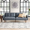 mopio Aaron 76.8" Couch, Small Futon Sofa Bed, Mid Century Modern Futon Couch by MopioInc