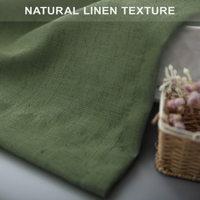 Christmas Olive Green Curtains 108 Inches Long - Image 7