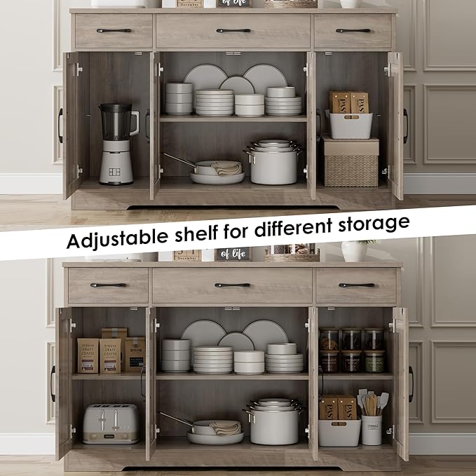 HOSTACK Buffet Sideboard Cabinet - Image 7