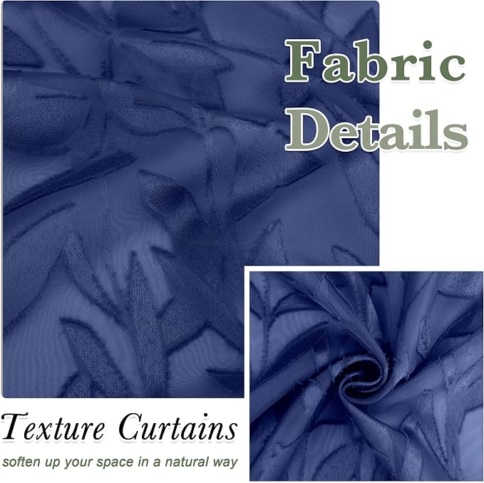 Lecloud Leia Dusty Blue Sheer Valance - Image 8