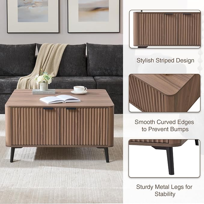 Fatmok Large Lift Top Coffee Table - Image 7