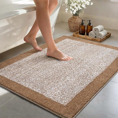 48x32 Large Bathroom Rugs Washable Non Slip, Coffee Bath Mat by Unknown