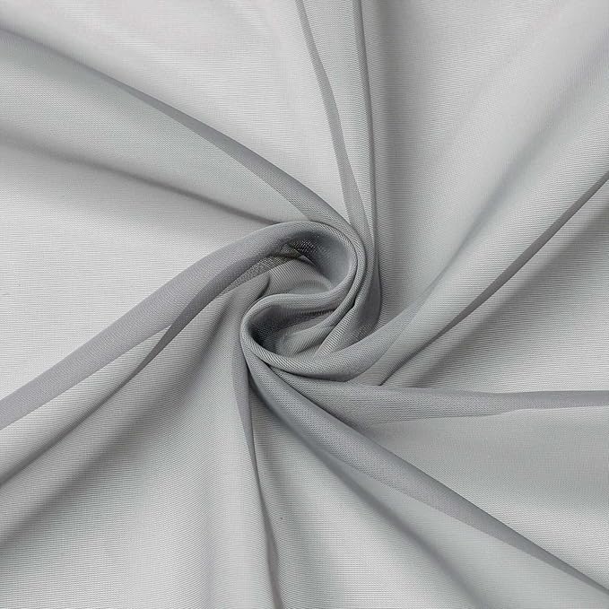Cafe Curtains 36 Inch Length Tier 2 Pieces, Modern Soft Airy Sheer Kitchen - Image 9