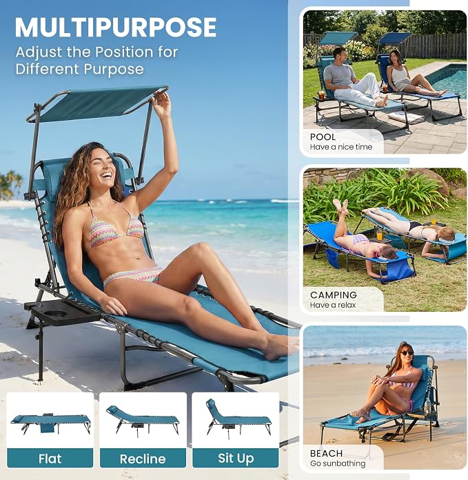 FUNDANGO 400lbs Tanning Chair - Image 9