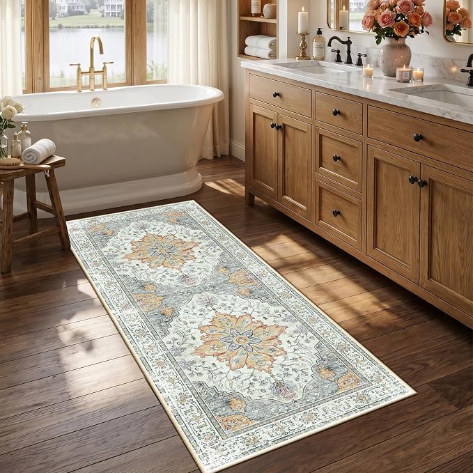 RELEANY Area Rugs 2'6"x5' Runner Rug Non Slip Washable by RELEANY