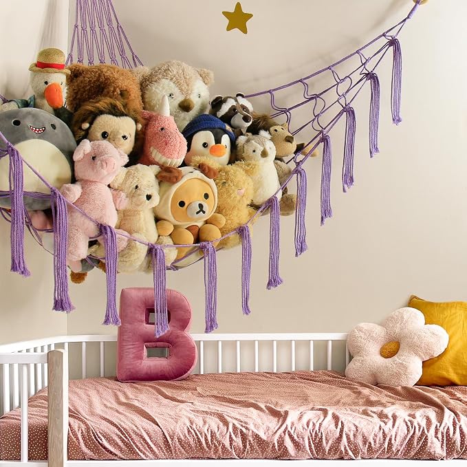 mirolam Stuffed Animal Storage Hammock Net - Image 2
