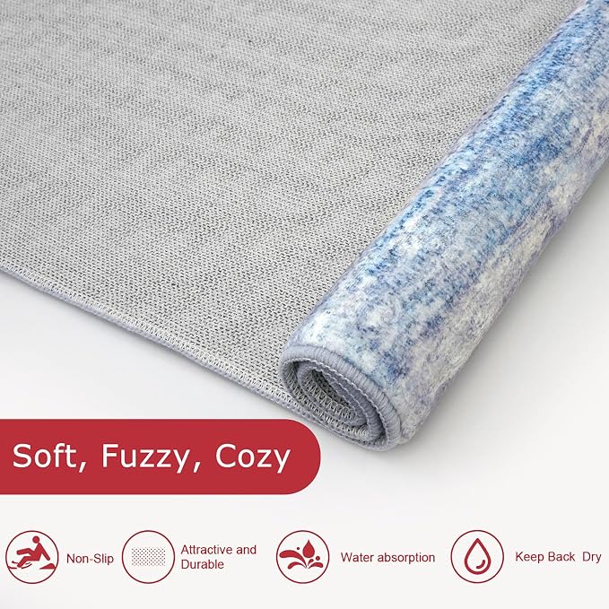 KOZYFLY Modern Abstract Kitchen Runner Rug, 2x6 Washable Rug Runner Non-Slip - Image 7